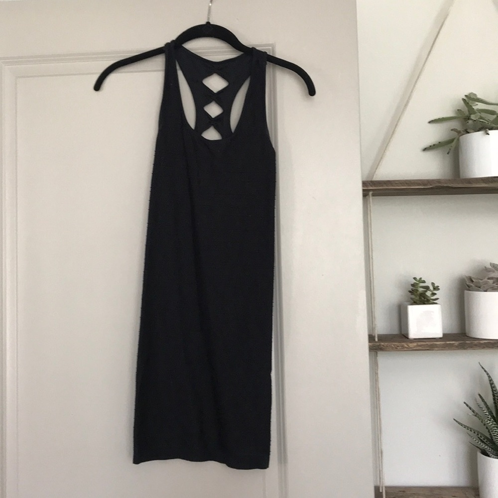 black bandage dress